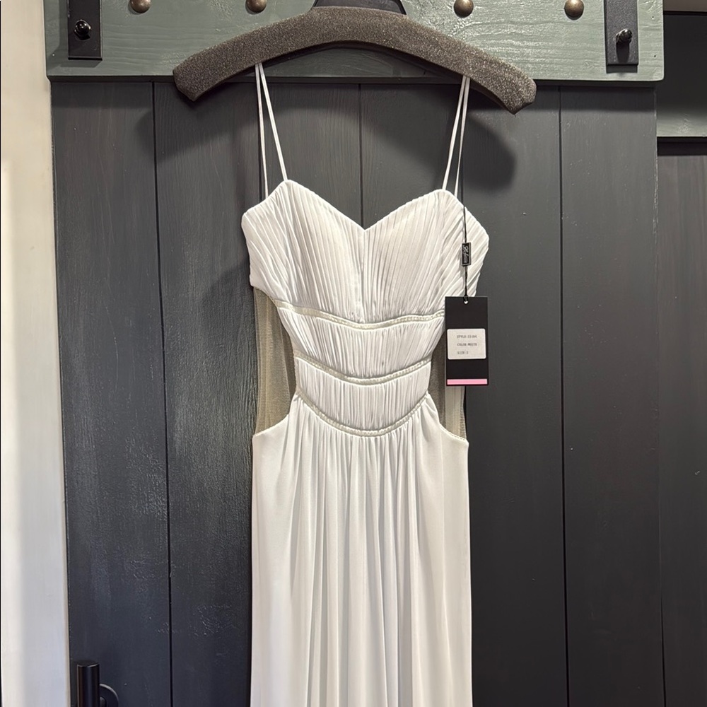Long White Evening Dress